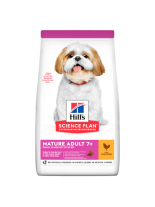 Hills - Science Plan Small & Mini Mature 7+ Chicken -  Пълноценна суха храна за дребни и миниатюрни породи кучета до 10 кг., в напреднала възраст, над 7 години с пилешко месо - 6 кг.