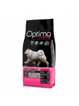 Visan Optima Nova Puppy Sensitive Salmon Potato (GRAIN FREE) - суха храна за кучета склонни към алергии, подходяща за всички породи, на възраст от 2 до 12 месеца без глутен със сьомга и картофи - 12 кг.