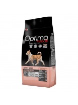 Visan Optima Nova Adult Mini Sensitive Salmon & Potato (GRAIN FREE) - суха храна за кучета от мини породи, на възраст над 10 месеца без глутен със сьомга и картофи - 0.800 кг.