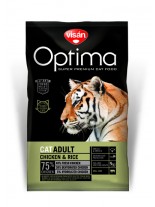 Visan Optima Cat Adult Chicken & Rise - супер премиум храна с чисто пилешко месо и ориз за котки над 1 година - 2 кг.