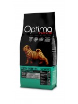 Visan Optima Nova Puppy Digestive Rabbit Potato (GRAIN FREE) - суха храна за кучета склонни към храносмилателни проблеми, подходяща за всички породи, на възраст от 2 до 12 месеца без глутен със заек и картофи - 12 кг.