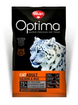 Visan Optima Cat Adult Salmon & Rise - супер премиум храна със сьомга и ориз за котки над 1 година - 2 кг.