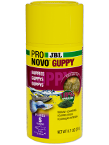 JBL PRONOVO GUPPY FLAKES S - Основна храна на люспи за гупи и други живородни рибки с размер 3-10 см. със спирулина - 100 мл. - 20 гр.