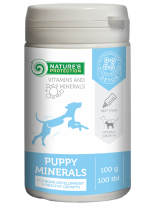 Nature's Protection Puppy minerals for dogs - набор от незаменими материали за подрастващи кучета - 100 таблетки