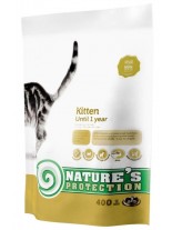 NATURE'S Protection - Kitten - Super Premium суха храна за млади котки до 1 година - с пилешко месо - 0.400 кг.