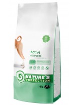 NATURE'S Protection - Dog Active - Super Premium суха храна за активни и ловни кучета от всички породи над 1 годишна възръст - с пилешко месо - 4 кг.