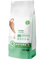 NATURE'S Protection - Dog Active - Super Premium суха храна за активни и ловни кучета от всички породи над 1 годишна възръст - с пилешко месо - 12 кг.