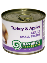 NATURE'S Protection - Adult Small Breeds Turkey & Apples - Високо качествена консера  за  кучета над 1 година с пуешко и ябълки - 0.200 кг.