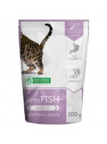 Nature's Protection CAT Adult With Fish Intestinal Health - Високо качествен и неустоим пауч за котки над 1 година, с чувствителна храносмилателна система с риба - 100 гр.