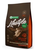 Nature's Protection LifeStyle Grain Free Dog - Adult Small and Mini - Salmon with Krill - Супер премиум, високо качествена храна без зърно за  кучета над 12 месеца от мини породите със сьомга и крил - 1.5 кг.