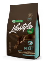 Nature's Protection LifeStyle Cat - Grain Free - Adult White Fish - Супер премиум, високо качествена храна без зърно за котки над 12 месеца  с бяла риба - 1.5 кг.