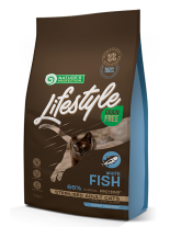 Nature's Protection LifeStyle Cat - Grain Free - Adult Sterilised - White Fish - Супер премиум, високо качествена храна без зърно за кастрирани котки над 12 месеца  с бяла риба  - 0.4кг.