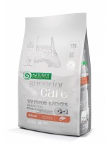 NATURE'S Protection - White dogs Grain Free Salmon Adult Small and Mini Breed - суха храна за кучета от малките породи над 1 год., с бяла козина - със сьомга - 1.5 кг.