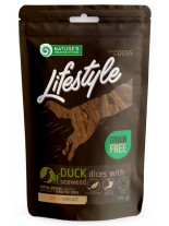 Nature's Protection DOG Lifestyle snack WITH SEAWEED - Високо качествено и неустоимо лакомство за кучета - патешки ленти с водорасли - 75 гр.