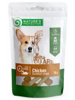 Nature's Protection DOG Superior Care snack CHICKEN DUMBBEL SHAPE - Високо качествено и неустоимо лакомство за кучета - изсушени пилешки гирички - 75 гр.