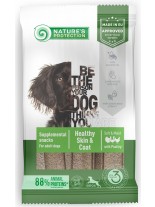 Nature's Protection DOG snack Healthy Skin & Coat WITH POULTRY - Високо качествено и неустоимо лакомство за кучета снакс - сухи ленти от птиче месо - 160 гр.