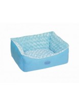 Nobby - Komfort Bett eckig "ARUSHA" - Меко, плюшено легло за домашни любимци - 45x40x18 см. - синьо