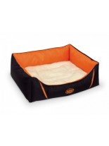 Nobby - Komfort Bett eckig "DAVIA" - Меко, плюшено легло за домашни любимци - 45x40x18 см. - оранжево