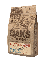 Oaks Farm Grain Free Salmon Kitten - пълноценна храна без зърнени култури за подрастващи котки до 12 месечна възраст със сьомга - 0.4 кг.