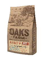 Oaks Farm Adult Lamb Small-Mini Breeds - пълноценна храна, без зърнени култури за кучета от малките и мини породи над 12 месечна възраст с агнешко месо - 2 кг.