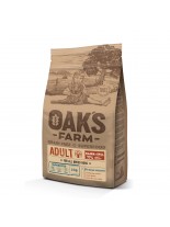 Oaks Farm Adult Salmon with Krill All Breeds - пълноценна храна, без зърнени култури за кучета от всички породи над 12 месечна възраст със сьомга и крил - 2 кг.