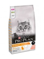 Pro Plan Elegant Solomon - суха гранулирана, храна за възрастни котки над 1 година за красива козина със сьомга  - 1.5 кг.