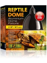 Exo Terra Reptile Dome Large - лампа за терариум с дълбок алуминиев рефлекторен купол - ф8/21 см. - 160W