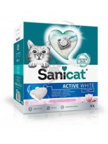 Sanicat Active White Lotus - котешка тоалетна от висококачествен бял бентонит / аромат на цветя / - 10 литра