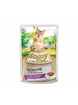 Stuzzy cat Sfilaccetti Veal - Високо качествен пауч за котки над 1 година с говеждо месо - 85 гр.