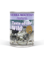 Taste of The Wild Sierra Mountain Canine Formula - Неустоима консерва за кучета над 1 година с прясно агнешко месо в сос грейви - 0.390 кг.