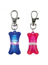 Trixie Safer Life Flasher For Dogs - Метално кучешко фенерче - кокалче - 4 см.