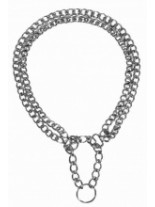 Trixie Stop-the-pull Chain Collar, double row - Метално, хромирано колие - двойно - 30х0.2 см.