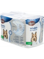 Trixie Diapers for Female Dogs - Предпазни пелени за женски кучета - размер S-M - 28-40 см. - 12 бр.