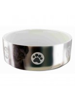 Trixie Ceramic Bowl Silver - керамична купичка за домашни любимци - 0.8 л. - ø 15 см.