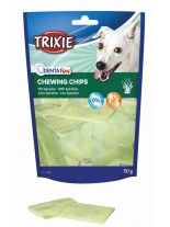 Trixie Denta Fun Spirulina Chewing Chips - Ленти спирулина за профилактика на устната хигиена / за големи породи / - 50 гр.