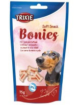 Trixie Soft Snack Bonies - неустоимо лакомство за кучета меки кокалчета с говеждо и пилешко месо - 75 гр.