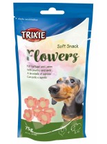 Trixie Soft Snack Flowers - неустоимо лакомство за кучета меки хапки с форма на цветенца с пилешко и агнешко месо - 75 гр.