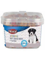 Trixie Junior Soft Snack Bones with Calcium - неустоимо лакомство за кучета с пилешко, агнешко и сьомга - 140 гр.