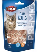 Trixie PREMIO Tuna Rolls - Неустоимо лакомство за котки -Премиум снакс - ролца от риба тон - 50 гр.