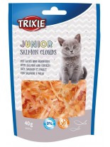 Trixie unior Salmon Clouds - Неустоимо лакомство за подрастващи котки - лентички със сьомга - 40 гр.