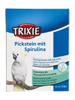 Trixie Pecking Stone with Spirulina - Камъче с алги за папагали и други декоративни птици за ефективна грижа на чофката и перата- 210 гр.