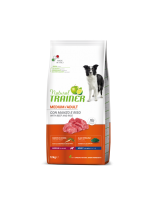 Natural Trainer Adult Medium Beef & Rice  - пълноценна балансирана храна за кучета над 1 година от средните породи с говеждо и ориз - 12 кг.